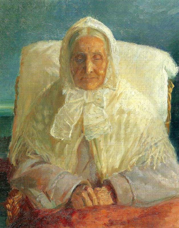 Anna Ancher portraet af mor oil painting picture